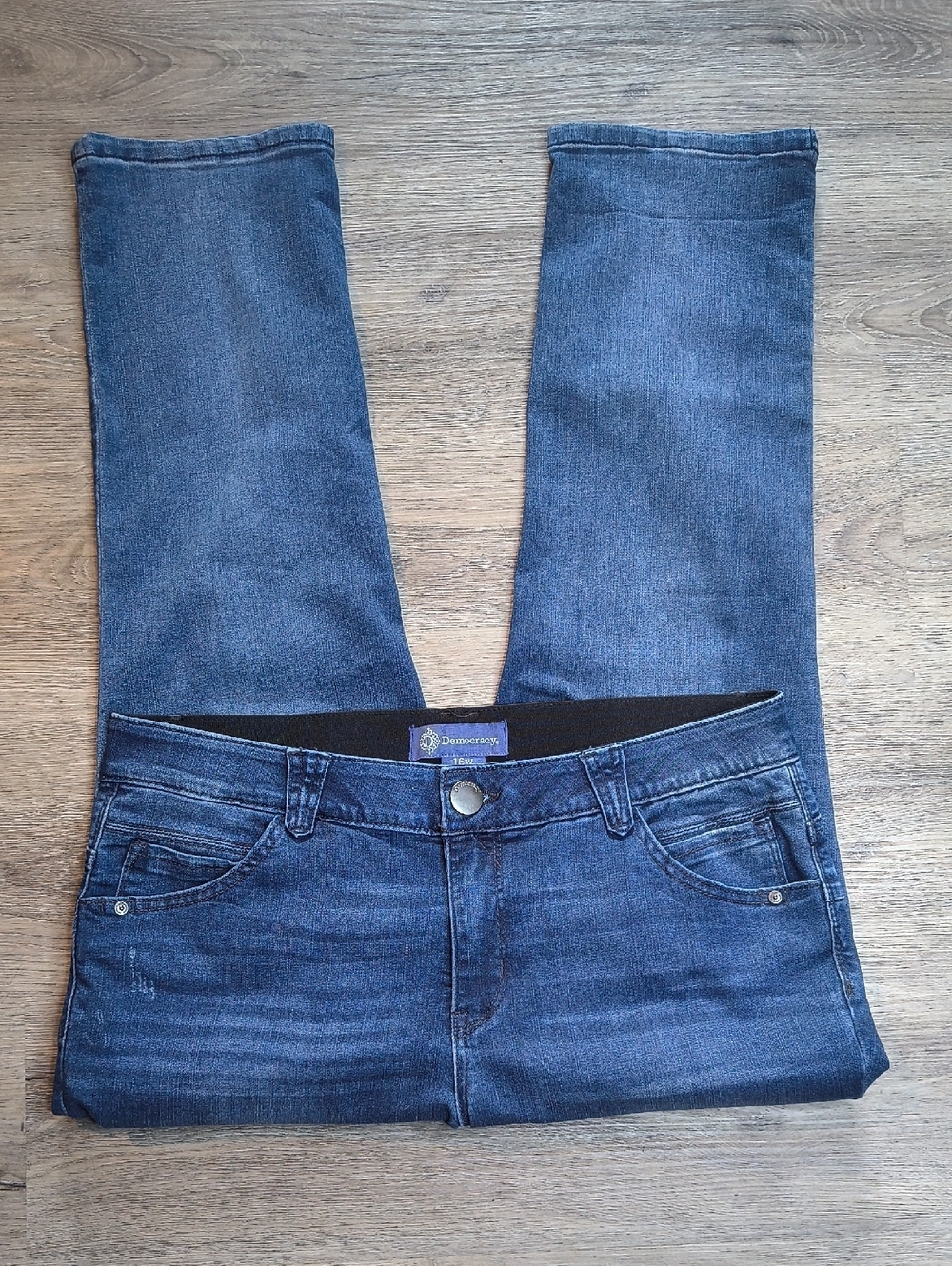 S1113 High Rise Stretch w/27" Inseam👖Democracy Women's Size 16 Jeans